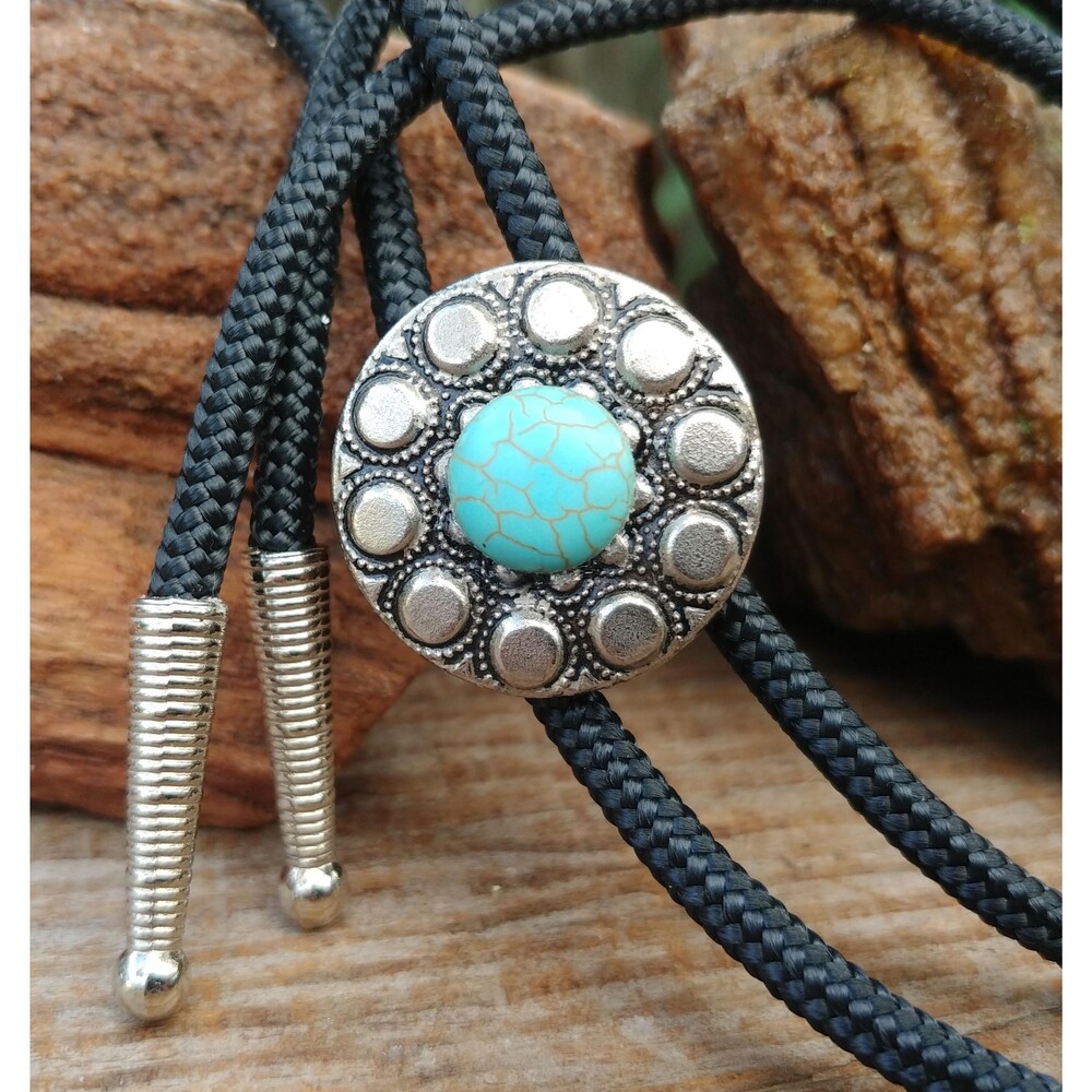 Handcrafted Southwestern Style Bolo Tie, Cowboy Lariat Tie